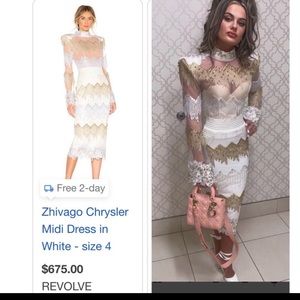 Zhivago white knee dress